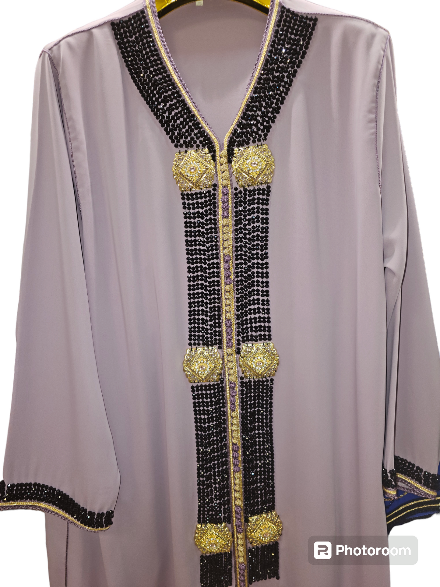 Kaftan Talia  , Caftan Talia  con perlas Jalabiya Middle Kaftan Women Eid Muslim Belt Dress