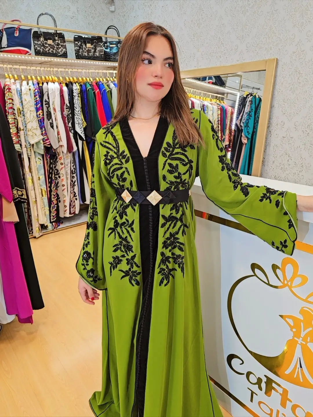 Caftan Radia ,ropa árabe islámica marroqui, , caftán Abaya,Vestido largo musulmán de fiesta Eid