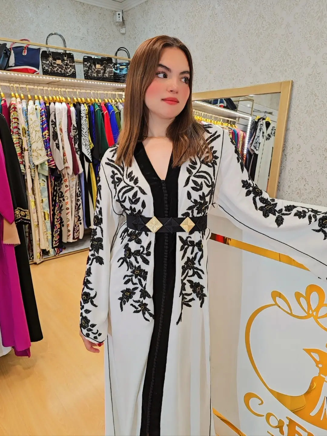 Caftan Radia ,ropa árabe islámica marroqui, , caftán Abaya,Vestido largo musulmán de fiesta Eid