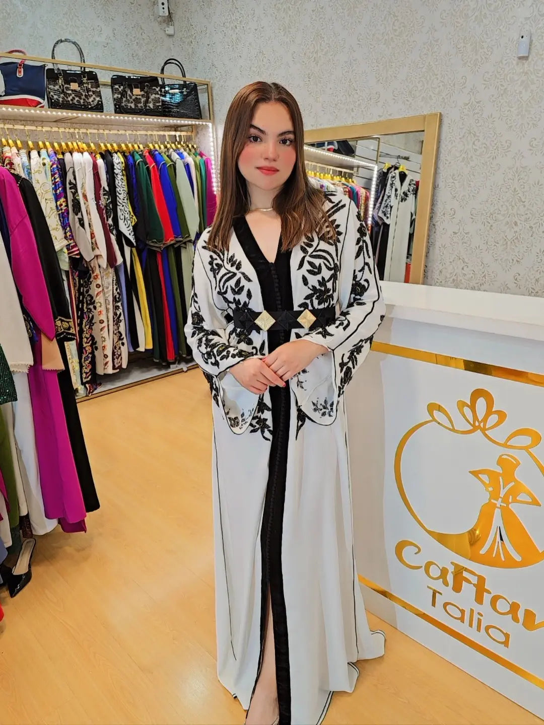 Caftan Radia ,ropa árabe islámica marroqui, , caftán Abaya,Vestido largo musulmán de fiesta Eid