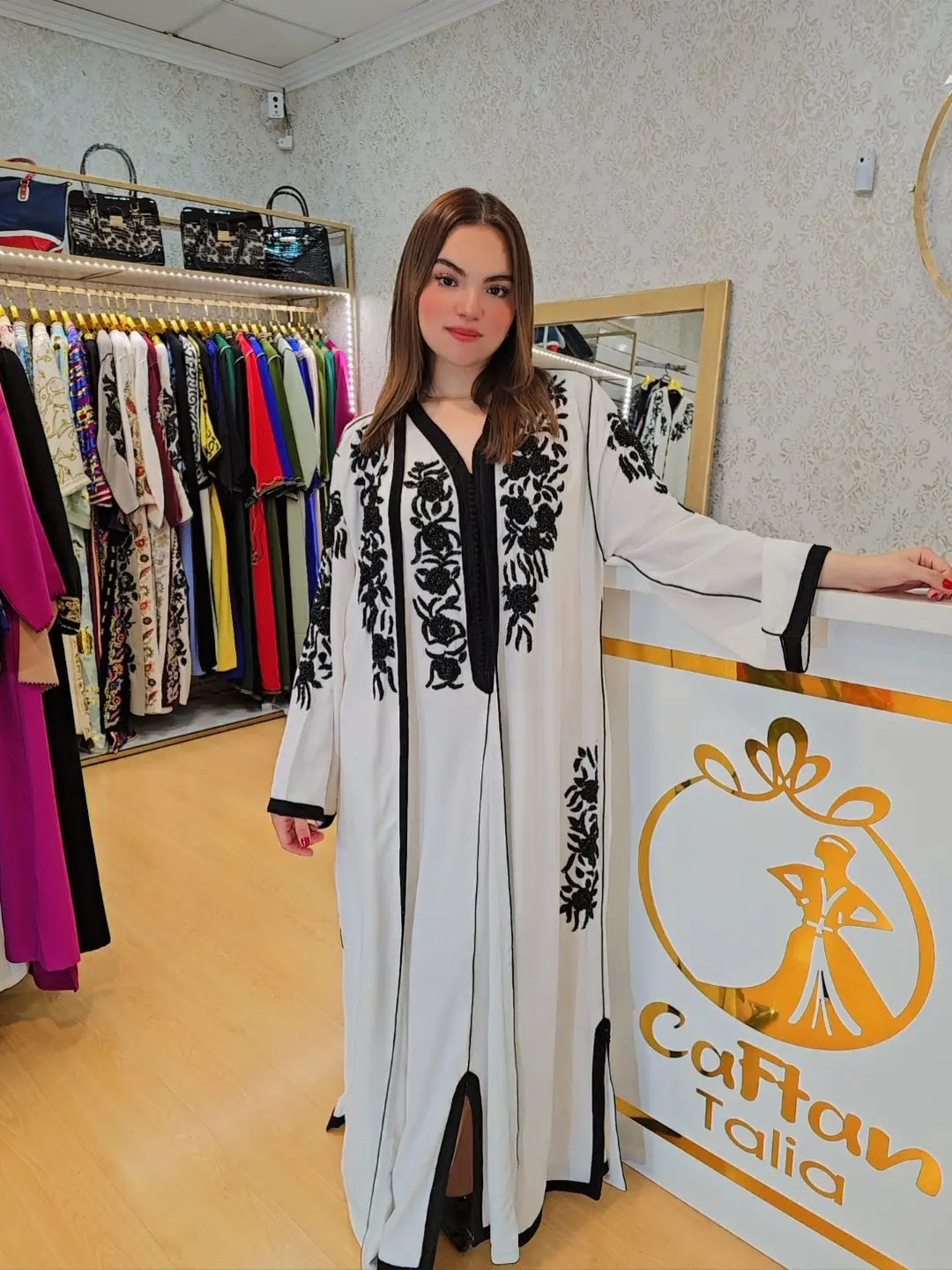 Caftan chadia kimono 2 piezas  ,ropa árabe islámica marroqui, , caftán Abaya,Vestido largo musulmán de fiesta Eid