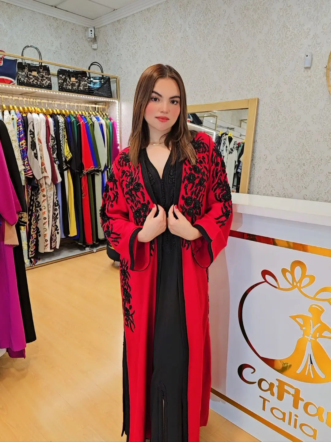 Caftan chadia kimono 2 piezas  ,ropa árabe islámica marroqui, , caftán Abaya,Vestido largo musulmán de fiesta Eid